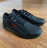 Чоловічі туфлі чорні спортивні прошиті  (код 5328 ), фото 5