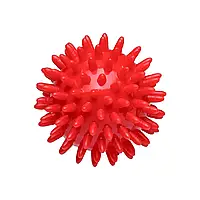 Массажный мяч с шипами (диаметр 7 см) OМ-107, OrtoMed красный