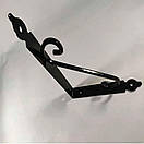 Консоль Уголок меблевий чорний посилений металевий декоративний YGD29*35 см, фото 10