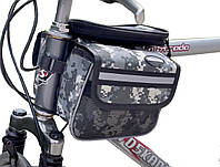 Велосипед на раму, с отделением под смартфон BRAVVOS QL-202 хаки камуфляж
