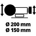 Точильний верстат Einhell TC-WD 200/150, 250 Вт, диски 200/150 мм, 134/2980 (4417242), фото 7