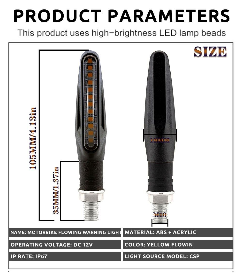 Повороты указатели поворота мотоцикл, скутер, мопед. LED указатели "бегающие" поворотники - фото 5 - id-p1930520419