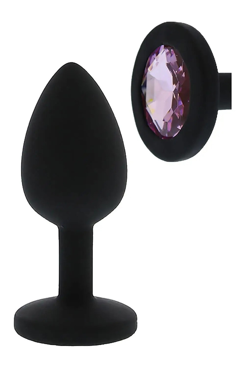Анальний корок ALL TIME FAVORITES SILICONE DIAMOND PLUG, фото 1