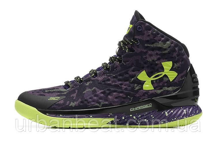 Чоловічі баскетбольні кросівки Under Armour Curry One Black/Purple, фото 1
