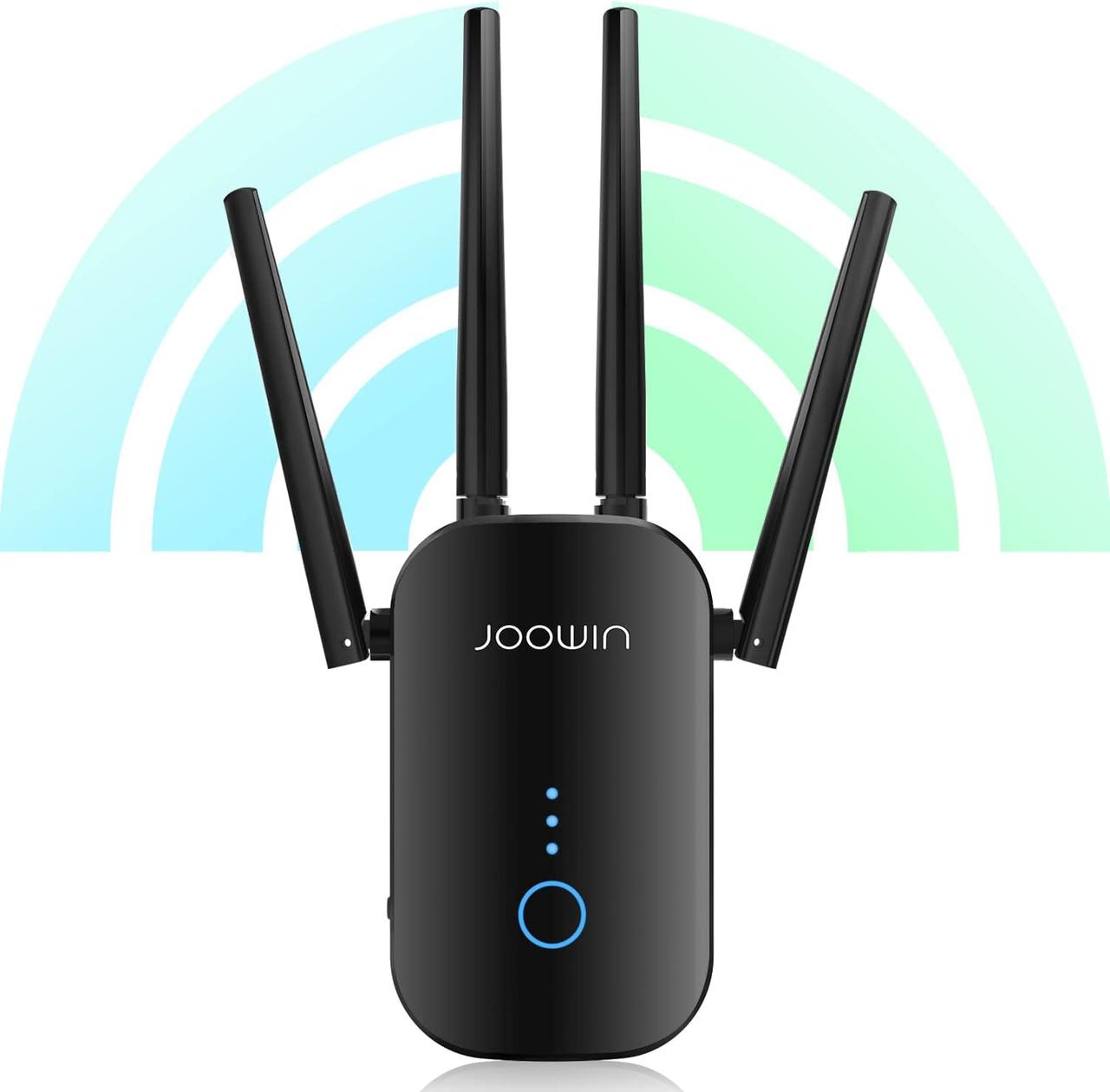 Ретранслятор WiFi JOOWIN 1200 Мбит / с. Дводіапазонний бездротовий ретранслятор 2,4 ГГц і 5 ГГц з 4 антенами