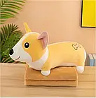 М'яка іграшка з пледом собачка " Коргі"