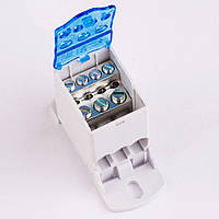 Блок розподільний РБД-80А на DIN-рейку TAKEL, затискачі клемні, клемник, з'єднувач, клема ТАКЕЛ