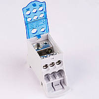 Блок розподільний РБД-160А на DIN-рейку TAKEL, затискачі клемні, клемник, з'єднувач, клема ТАКЕЛ