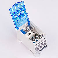 Блок розподільний РБД-250А на DIN-рейку TAKEL, затискачі клемні, клемник, з'єднувач, клема ТАКЕЛ