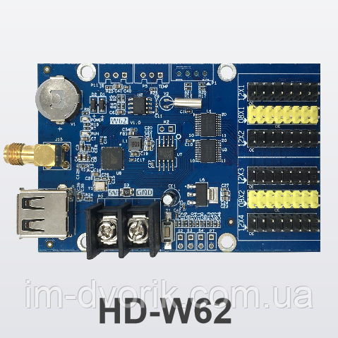 Контролер HD-W62 для LED дисплея (Wi-Fi) – монохромні Led екрани