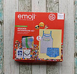 Дитячий комплект майка і труси Emoji на дівчинку р.122-128, фото 2