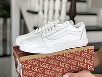 Женские стильные демисезонные кеды Vans белые ,ванс только 38 41 размер маломерят