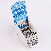 Блок розподільний РБД-500А на DIN-рейку TAKEL, затискачі клемні, клемник, з'єднувач, клема ТАКЕЛ