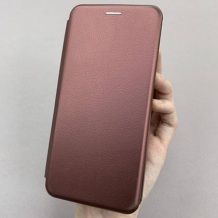 Чохол-книга для Realme C25Y книжка з підставкою на телефон реалмі с25у бордова stn, фото 1
