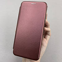 Чехол-книга для Samsung Galaxy A03s книжка с подставкой на телефон самсунг а03с бордовая stn