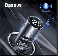 FM модулятор +АЗУ Baseus Energy Column Car Wireless MP3 трансмиттер для авто 12/24В (En-Co)