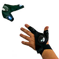 Перчатка со встроенной подсветкой GLOVELITE на Левую руку, перчатки со встроенным фонариком для ремонта (GA)