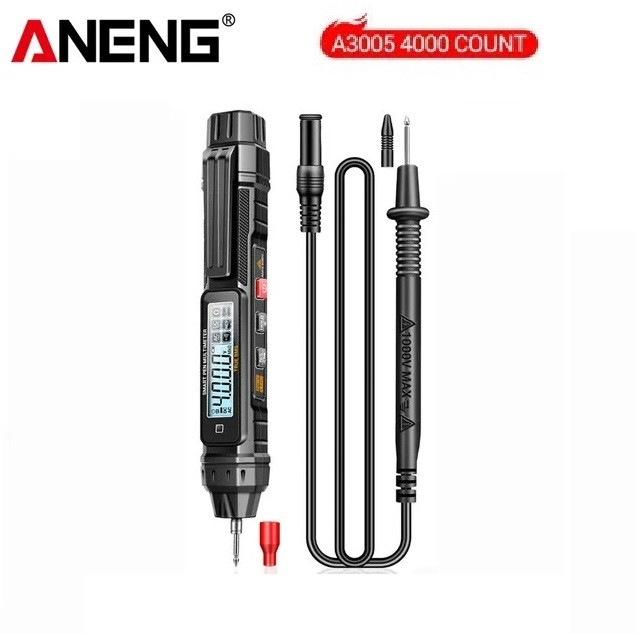 Мультиметр ручка ANENG A3005 (DC/AC 600V; 40 МОм; продзвінка, тест діодів) на 4000 відрахувань з NCV і TrueRMS