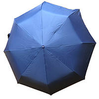 Зонт женский полуавтомат Toprain складной с внутренним рисунком однотонный Синий (60204)