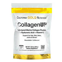 Коллаген с добавлением гиалуроновой кислоты и витамина С, California Gold Nutrition Collagenup 5000 206 грамм