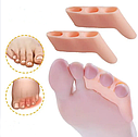 Силіконовий коректор на три пальці з перегородкою мізинця Valgus Pro Beige, фото 3