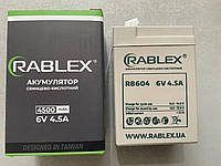 Аккумуляторная батарея Rablex 6v-4.5Ah