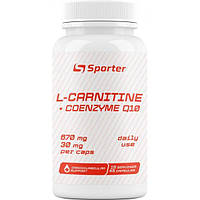 Карнітин + Q10 SPORTER L-CARNITINE 670мг + COQ10 30мг 45 капсул