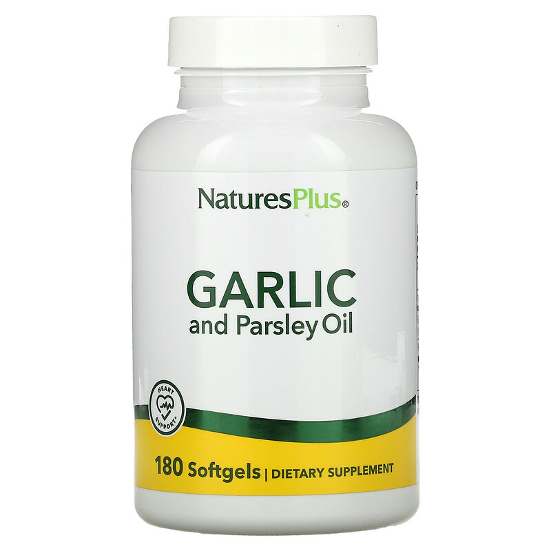 Часник і петрушка (масло) Nature's Plus Garlic and Parsley Oil, 180 Softgels