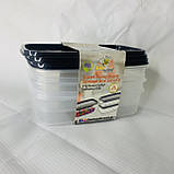 Прозорий контейнер для зберігання 3 * 500 мл, фото 2