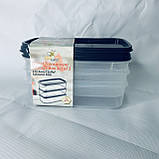 Прозорий контейнер для зберігання 3 * 500 мл, фото 4