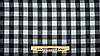 Сорочкова тканина (легка байка) колір чорно-сірий принт клітинка (3,5 см), фото 6
