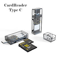 Кардрідер Card reader Type C 2в1 microSD \ SDHS card