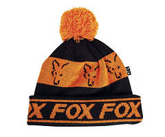 Шапка FOX Black/Orange Lined Bobble