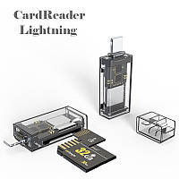 Кардрідер Card reader Lightning 2в1 microSD \ SDHS card