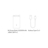 Повербанк 20000 mAh Xiaomi Mi Power Bank USB-C Швидка зарядка PLM18ZM, фото 5