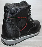 Дитячі зимові черевики шкіряні, зимове взуття дитяче взуття від виробника модель ВОЛ23-104П, фото 4