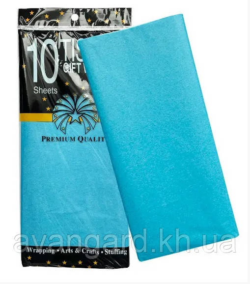 Папір тиш'ю 50х66 см Блакитний, фото 1