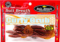 Приманка Bait Breath Curly Grub 3.5" (10шт) Ur23 Pumpkin/Red