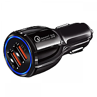 Автомобільний зарядний пристрій USB WUW C100 2USB/3.1A QC3.0