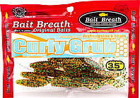 Приманка Bait Breath Curly Grub 3.5" (10шт) Ur24 Pumpkin/Green Seed