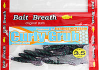Приманка Bait Breath Curly Grub 3.5" (10шт) Ur26 Junberg/Green Seed