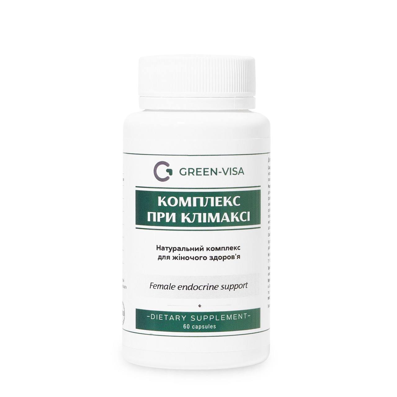 Комплекс при клімаксі (діоскорея, циміцифуга, конюшина, індол) Грін віза, фото 1