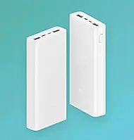 Оригинал Павербанк Xiaomi Mi Power Bank 3 20000 mAh USB-C 18W PLM18ZM White (VXN4258CN)портативный аккумулятор