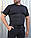 Футболка Стрейч вологовідвідна тканина Спорт чорна, фото 3