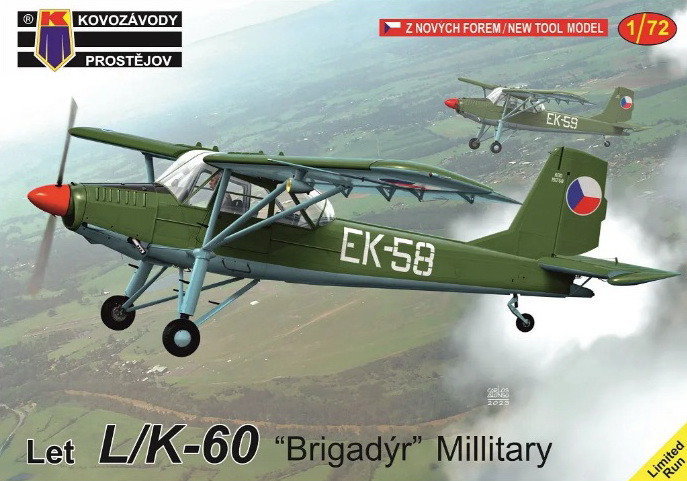 Пластикова модель 1/72 Kovozavody Prostejov 0392 Let L/K-60 “Brigadýr” Military