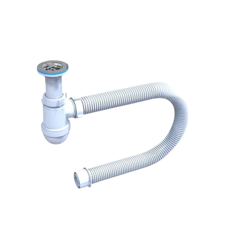 Сифон 1 1/2" з гофротрубою Тюльпан-ультра SantehPlast, фото 1
