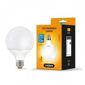 Лампа G95e 15W E27 4100К 220V LED Videx