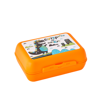 Ланч-бокс з декором Buddy світло-помаранчевий Алеана