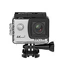 Екшн-камера SJCAM SJ4000 AIR silver 4K@30FPS з водонепроникним кейсом, Wi-Fi та екраном, фото 4