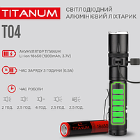Ліхтарик LED портативний 300Lm 6500К TLF-T04, фото 5